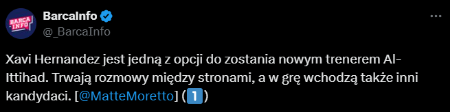 NEGOCJACJE Xaviego! Był trener Barcy MOŻE OBJĄĆ... O.o